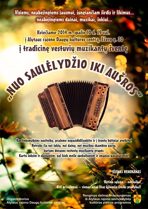 Penktadienį Dauguose vestuvių muzikantų šventė „Nuo saulėlydžio iki aušros…“!