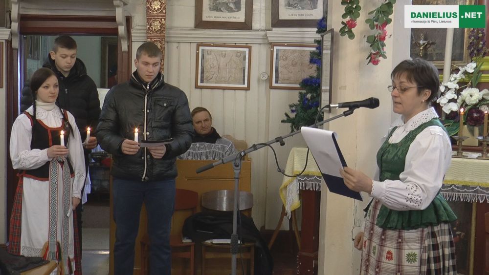 Alovės bažnyčioje buvo paminėtas Sausio 13-osios aukų atminimas (video)