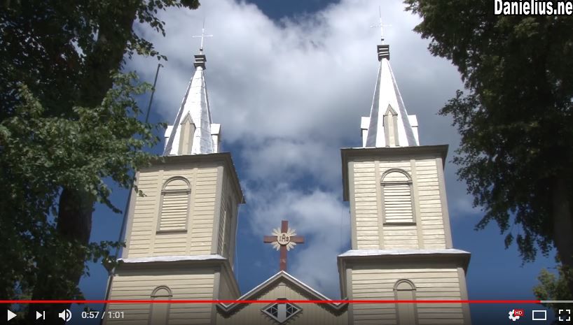 Balbieriškio bažnyčia prieš gaisrą (video)