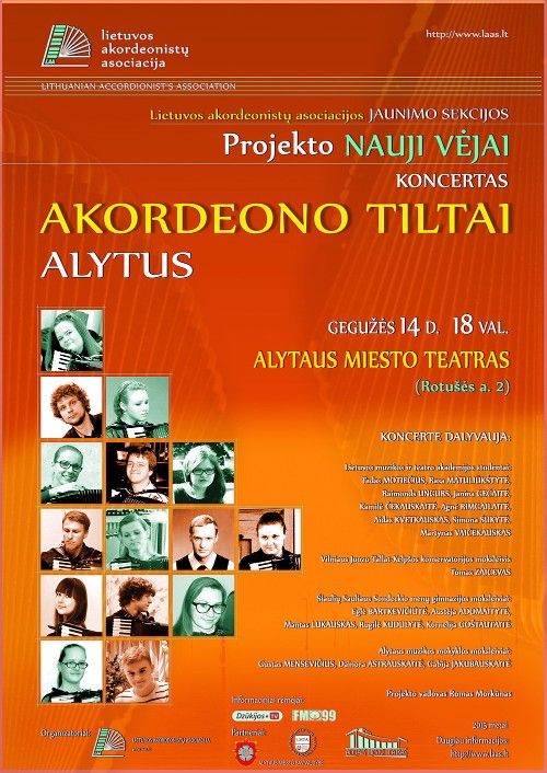 Gegužės 14-ąją Alytuje – akordeono tiltai