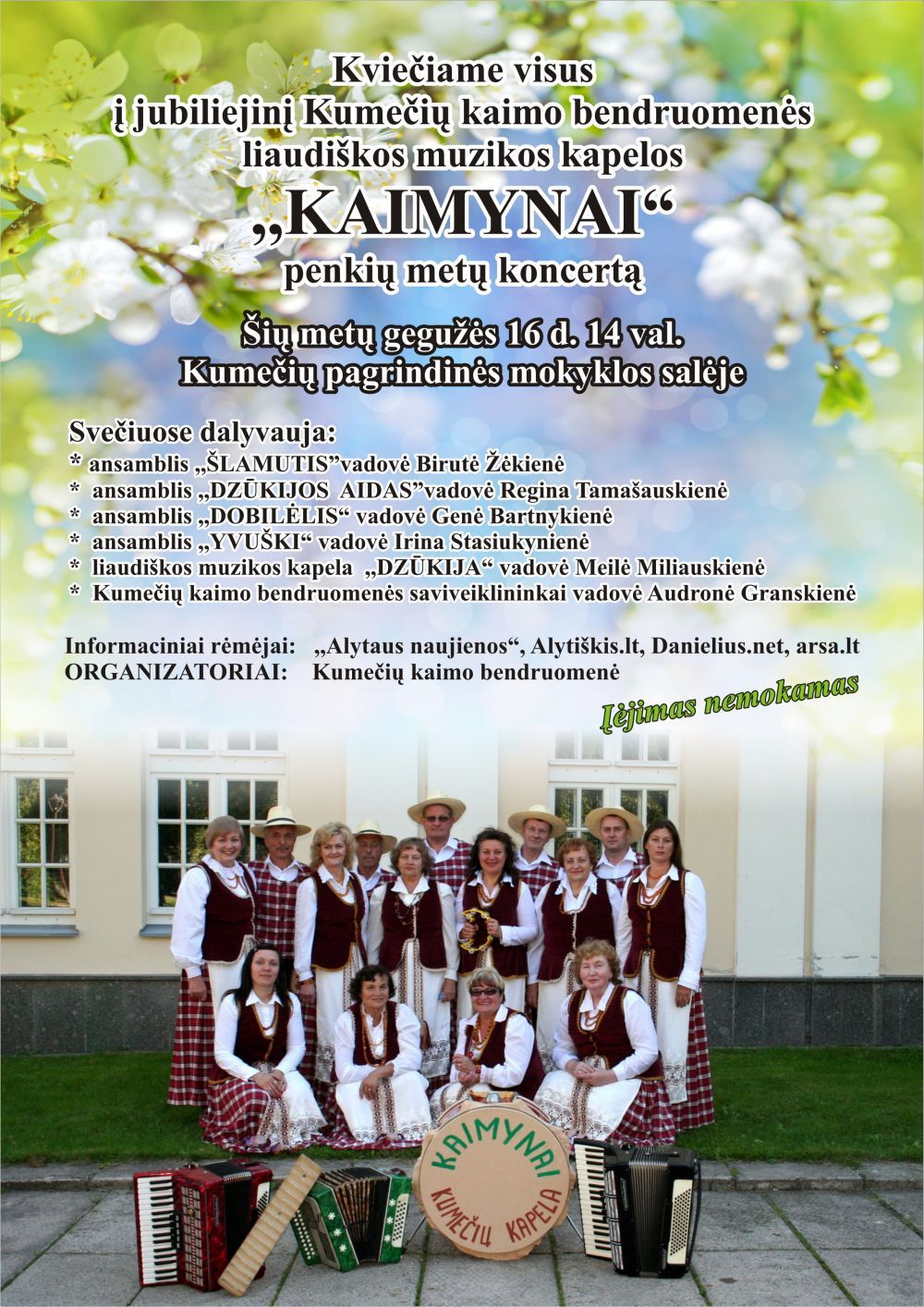 Gegužės 16-ąją Kumečiuose – Kaimynų” 5-erių metų jubiliejaus renginys