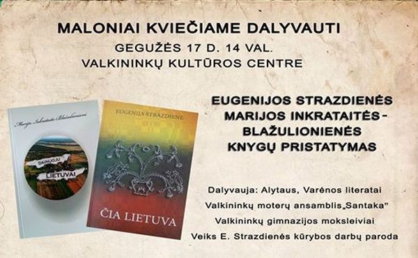 Sekmadienį Valkininkuose – knygos mylėtojų sambrūzdis