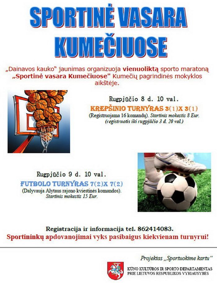 Kumečiai kviečia į sportinę vasarą!