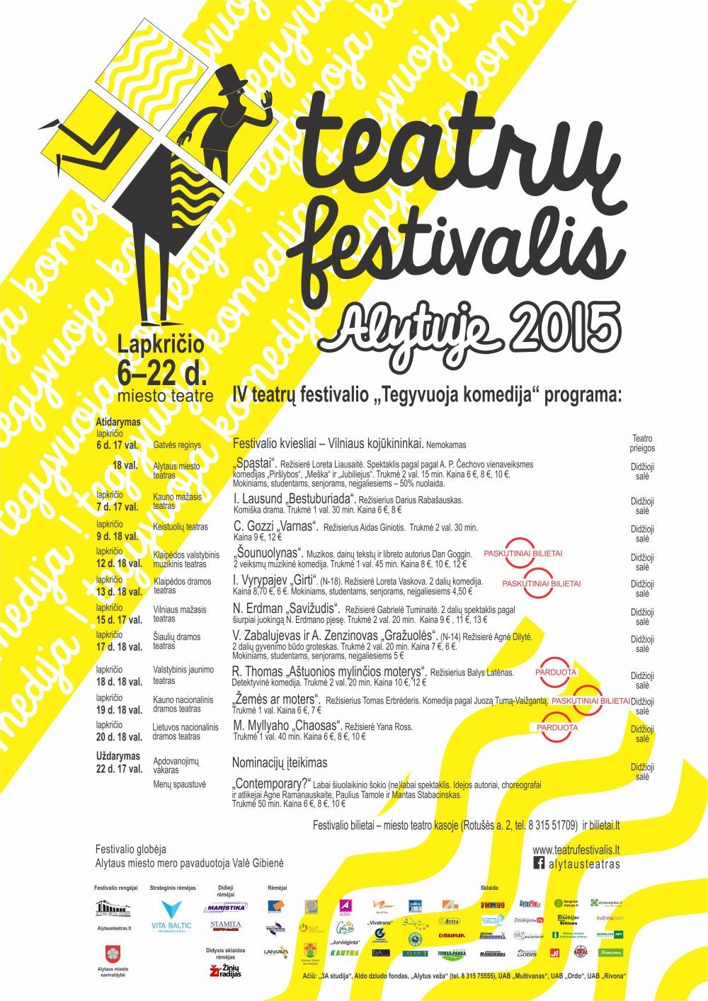 Alytaus teatras kviečia įsigyti paskutinius bilietus