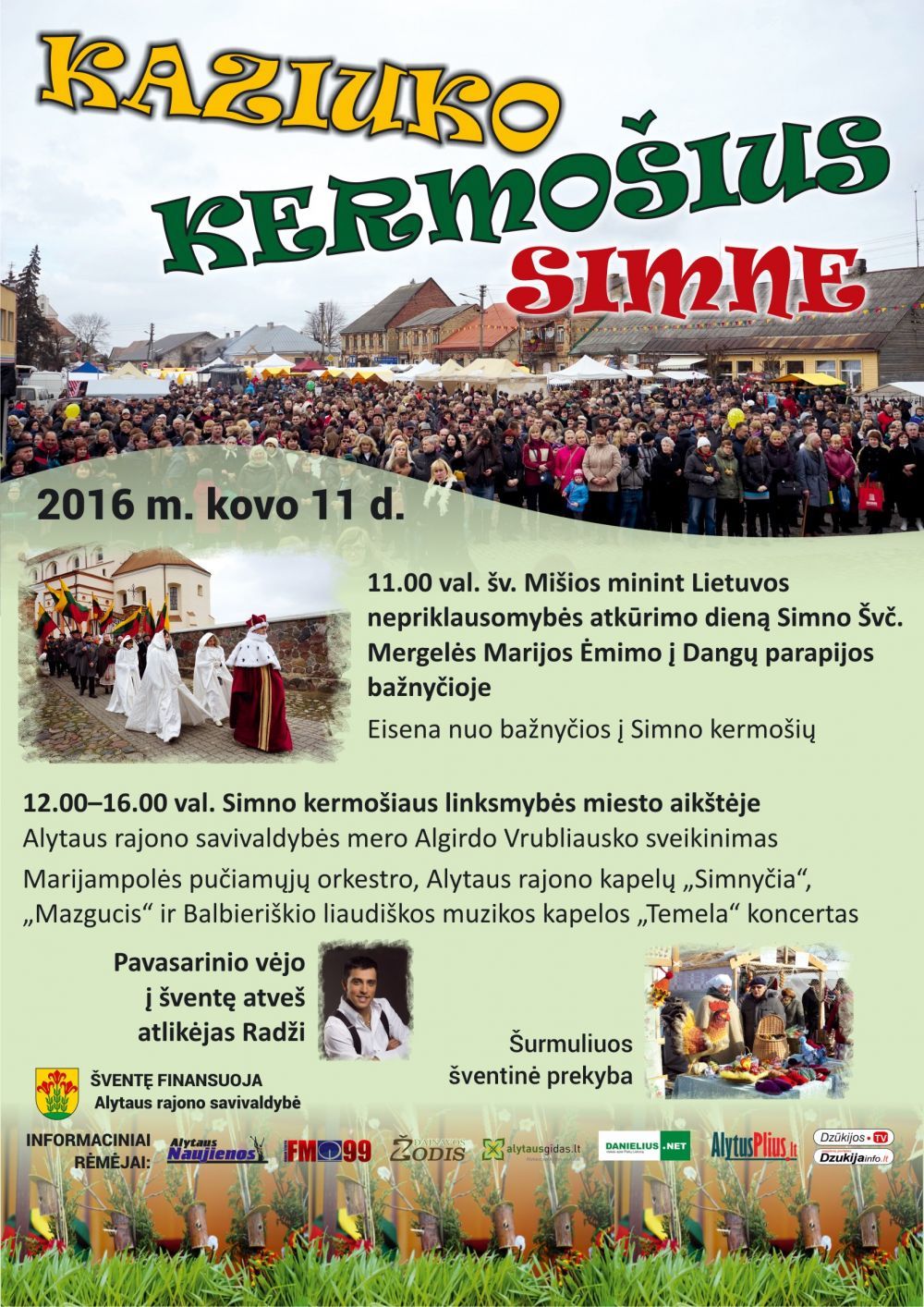 Kovo 11-ąją Simne – tradicinis Kaziuko kermošius! (Praeitų metų video)