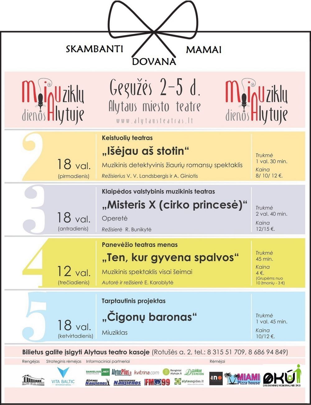 Alytuje skambės miuziklų dienos!