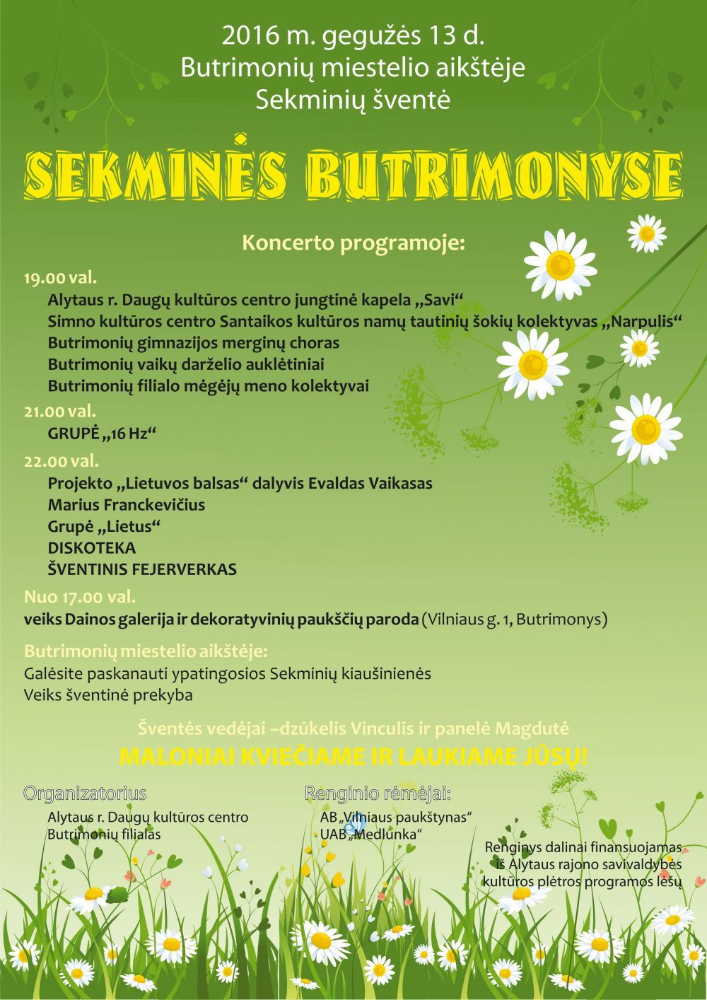 Penktadienį Butrimonyse – Sekminių šventė su 16 Hz!