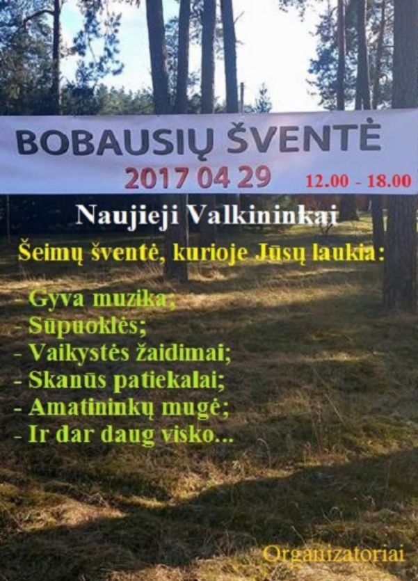 Šeštadienį Naujieji Valkininkai kviečia į Bobausių šventę!