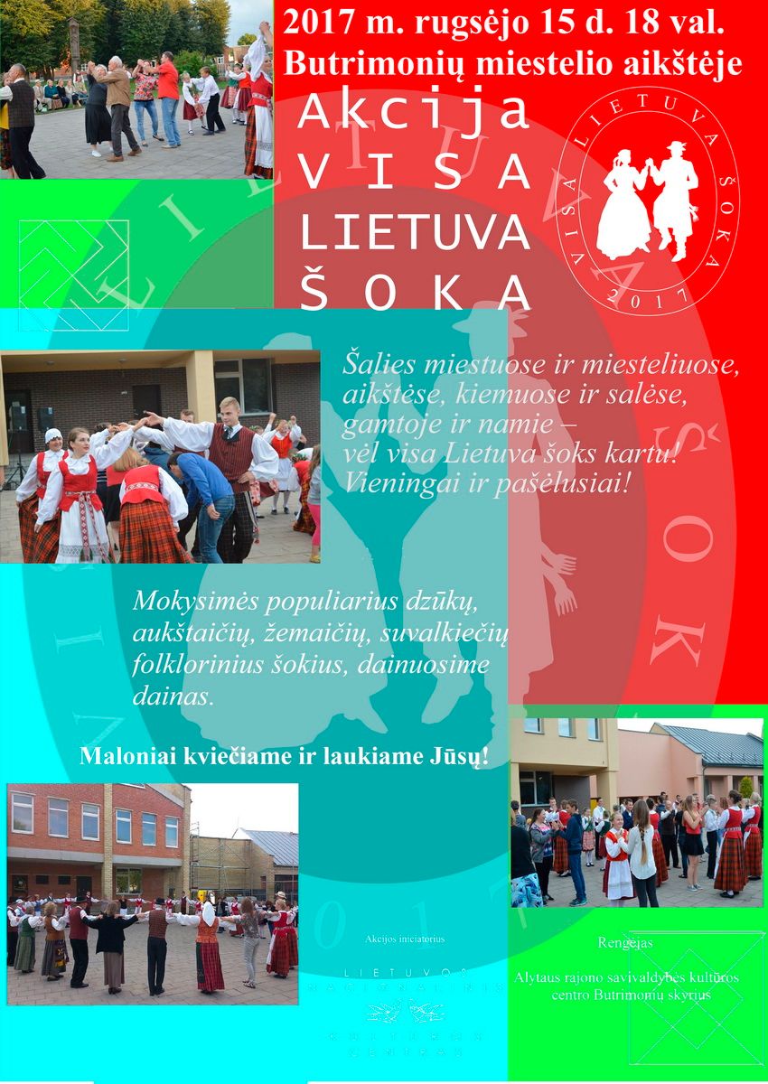 Penktadienį visi kviečiami į akciją “Visa Lietuva šoka” Butrimonyse
