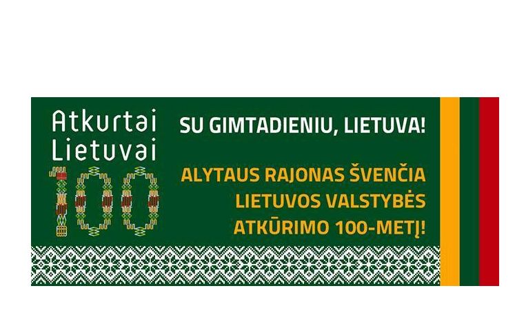 Lietuvos šimtmetį švęskite Alytaus rajone!