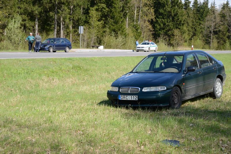 Daugų kelyje įvyko nedidelė avarija (foto)