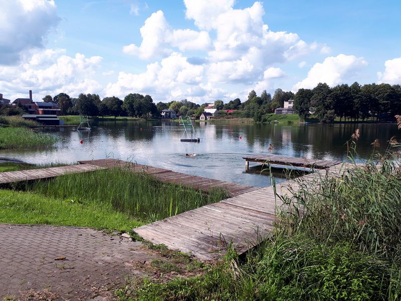 Daugų trampliną keis pontonis lieptas, o kiti du lieptai kada bus atrestauruoti?