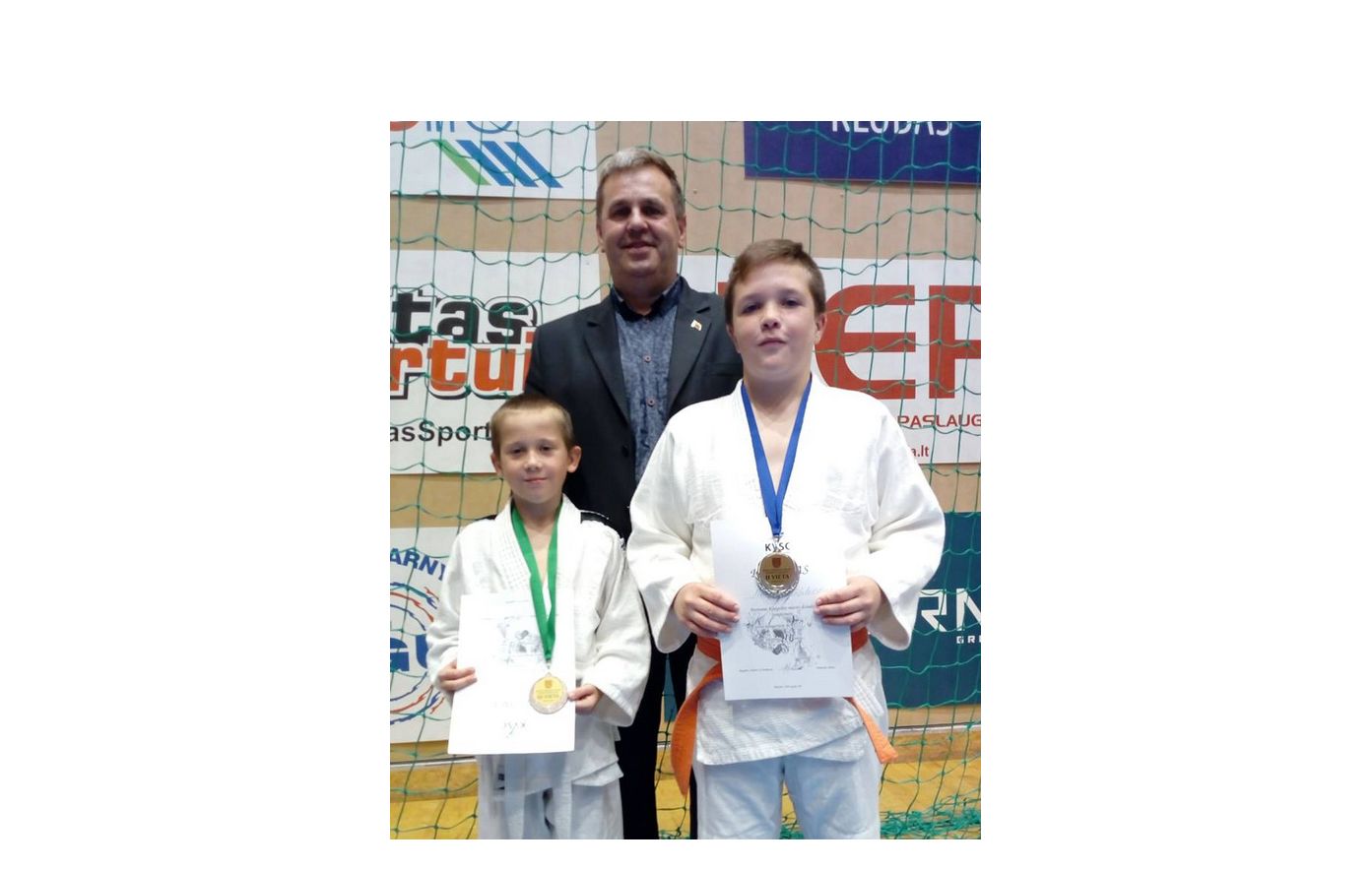 Alytaus r. meno ir sporto m-klos dziudistai Klaipėdoje iškovojo sidabro ir bronzos medalius