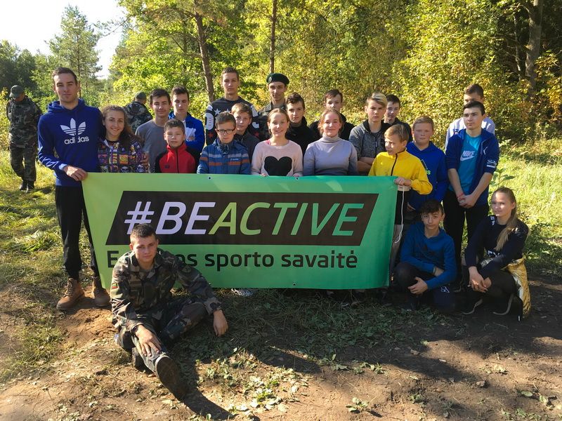 Alytaus jaunieji šauliai – aktyvūs #BEACTIVE Europos sporto savaitės dalyviai