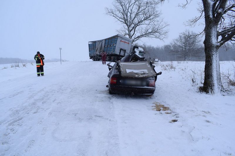 Butrimonių seniūnijoje žuvo 82 metų vairuotojas (foto)