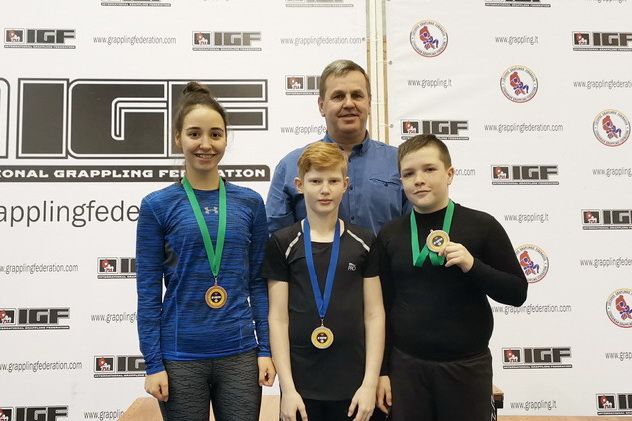 Alytaus rajono dziudistai išbandė jėgas grappling imtynėse