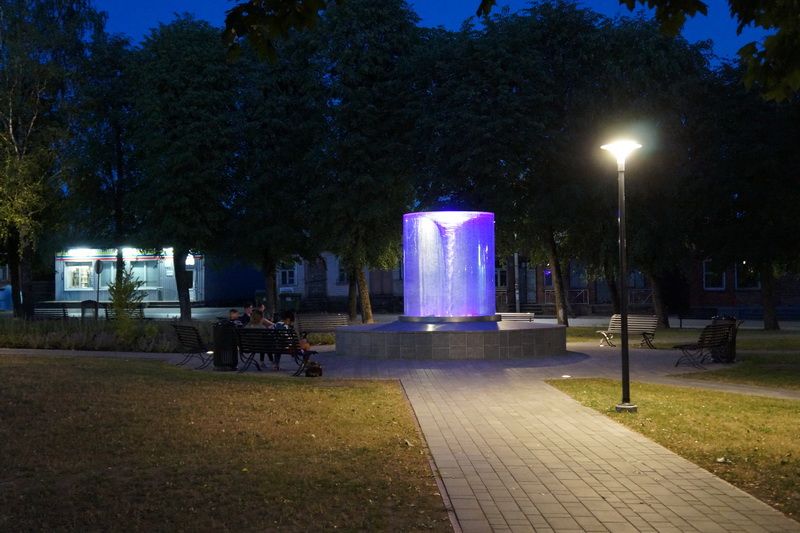 Žiemai uždaromas Butrimonių fontanas