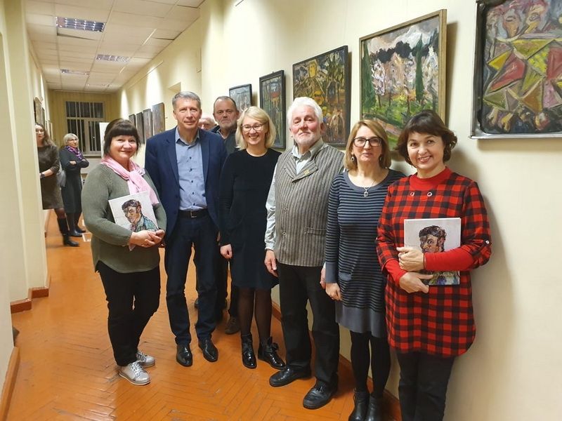 Alytaus r. meno ir sporto m-kloje lankėsi menininkas Algirdas Judickas (foto)