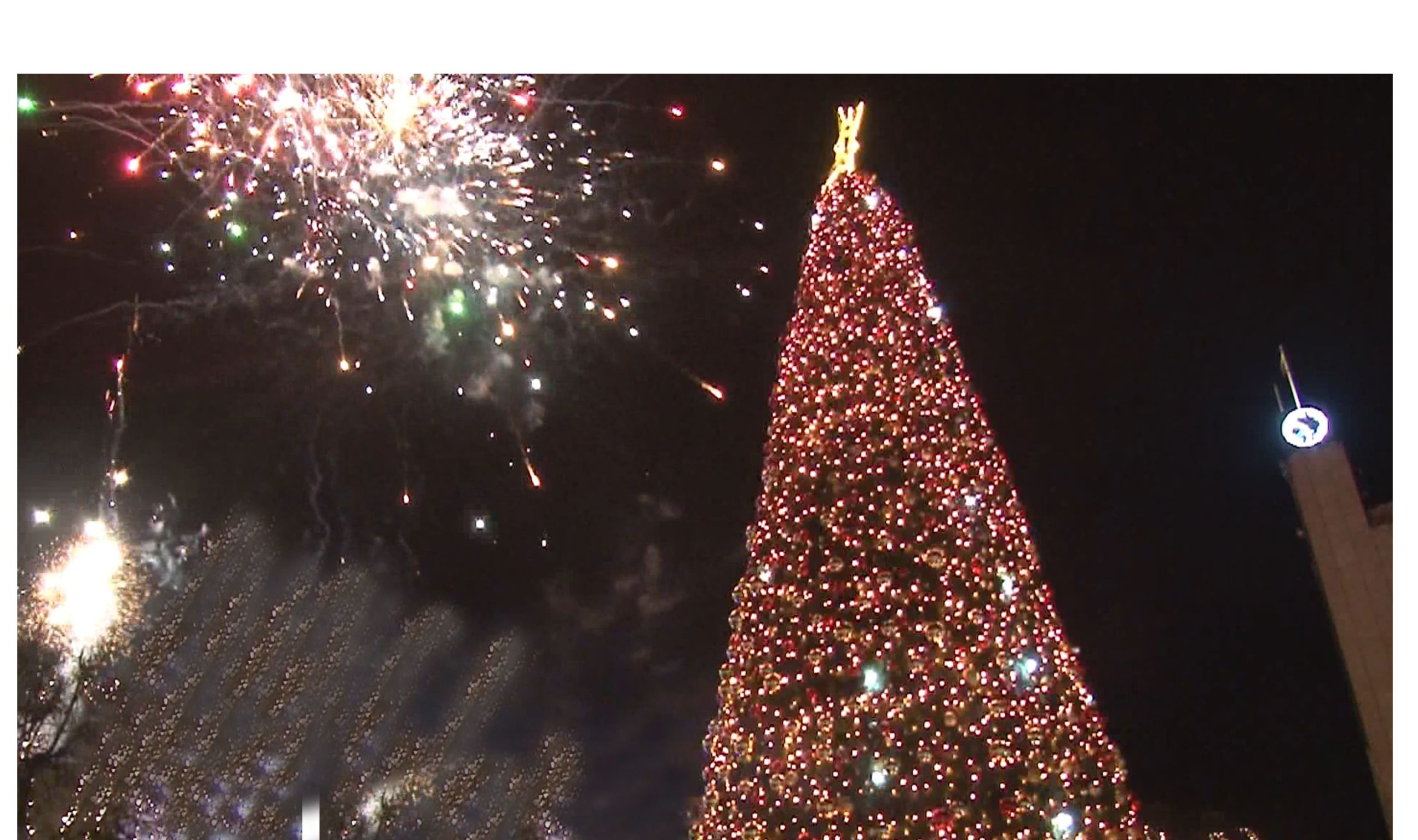 Alytaus mieste įžiebta Kalėdų eglutė (video)