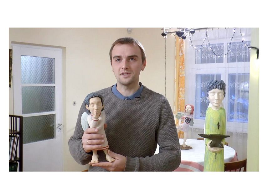 Mindaugo Jakučionio Angelų paroda Alytaus A. Matučio muziejuje (video)