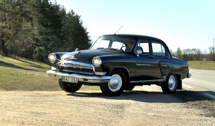 Volga Gaz 21 Taksi į Simną (video)