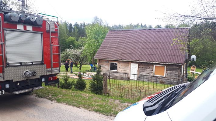 Merkinėje užsidegė namo kaminas