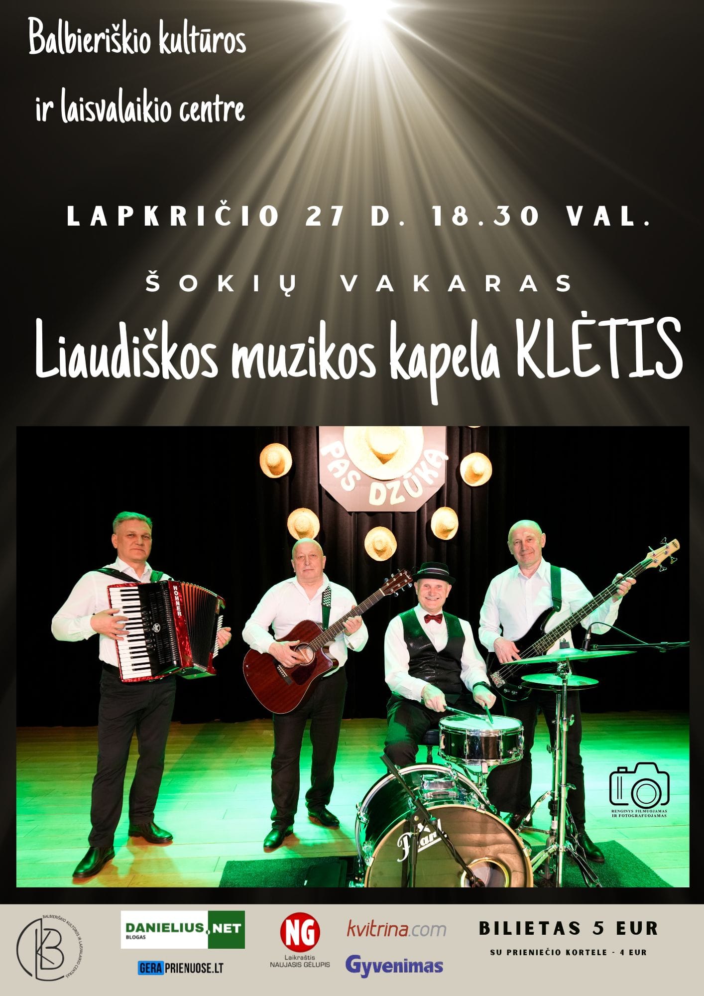 Lapkričio 27 d. Balbieriškis kviečia į šokius
