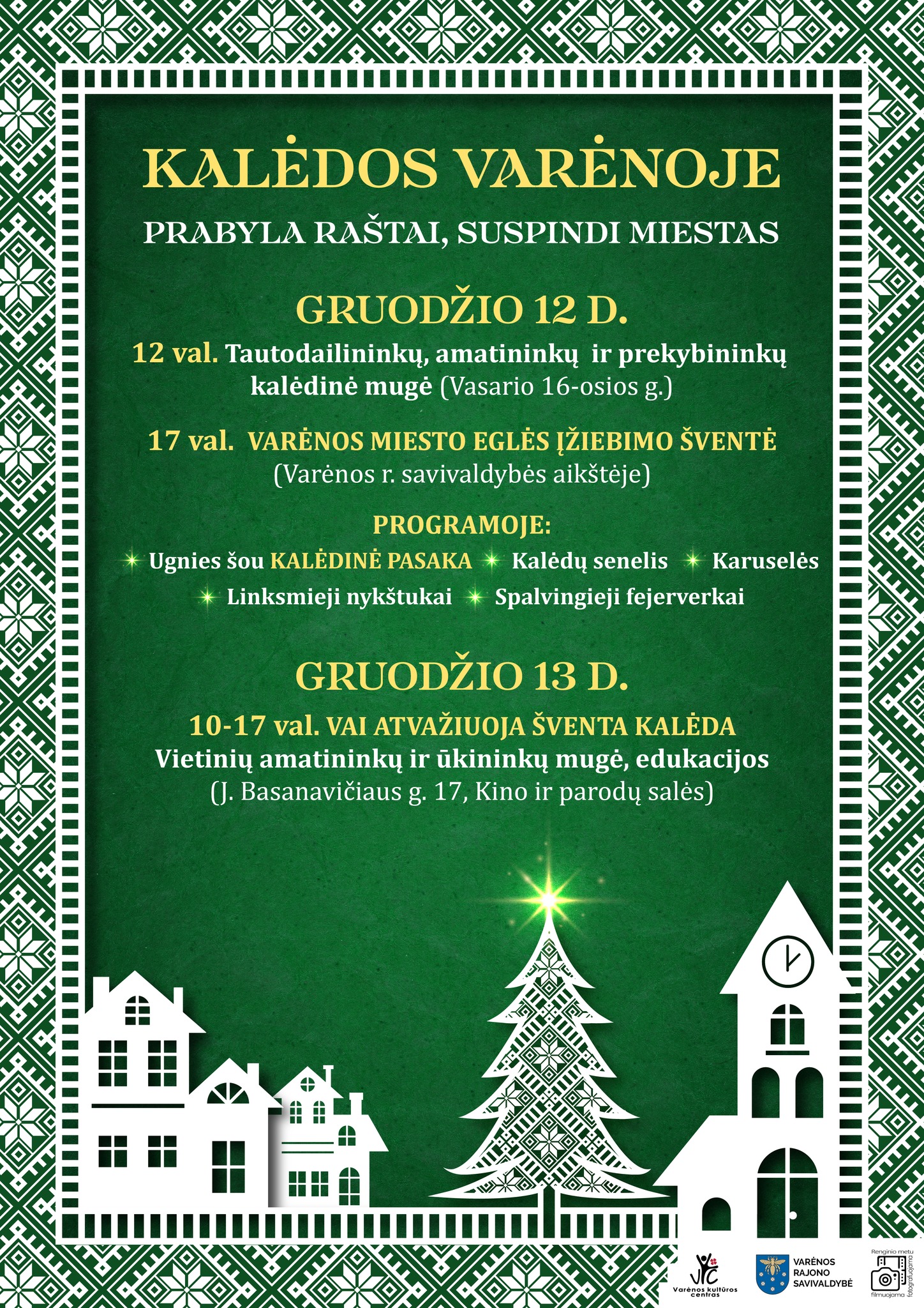 Gruodžio 12-13 d. Kalėdos Varėnoje!